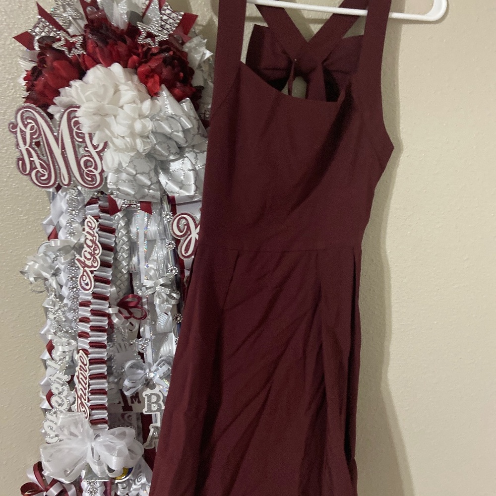Collegiate Outfitters TAMU Maroon Bow Dress